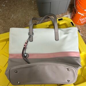 Amazon Pink and Cream Tote Bag